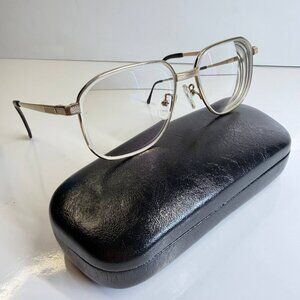 Vintage Titanium Eyeglasses – Lightweight Premium Frame – Classic Gold Tone
